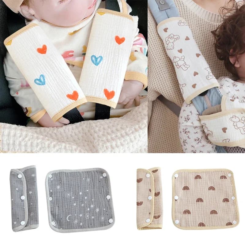 Baby Carrier Comfort Strap Covers and Drool Bib Set