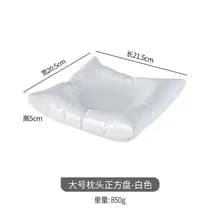 Ceramic Square Dinner Plate Black White