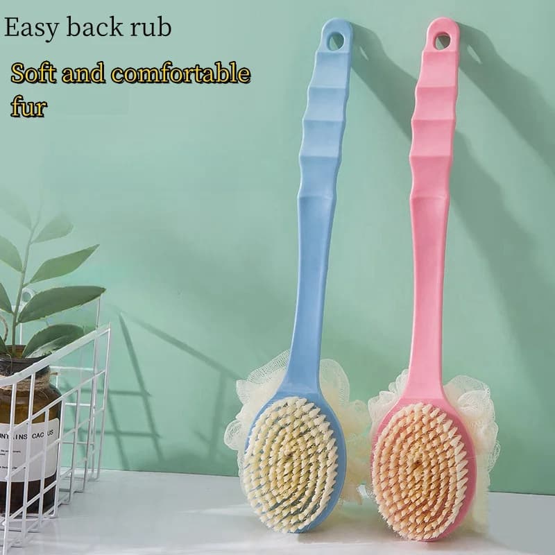 Long Handle Dual-Sided Bath Brush Scrubber