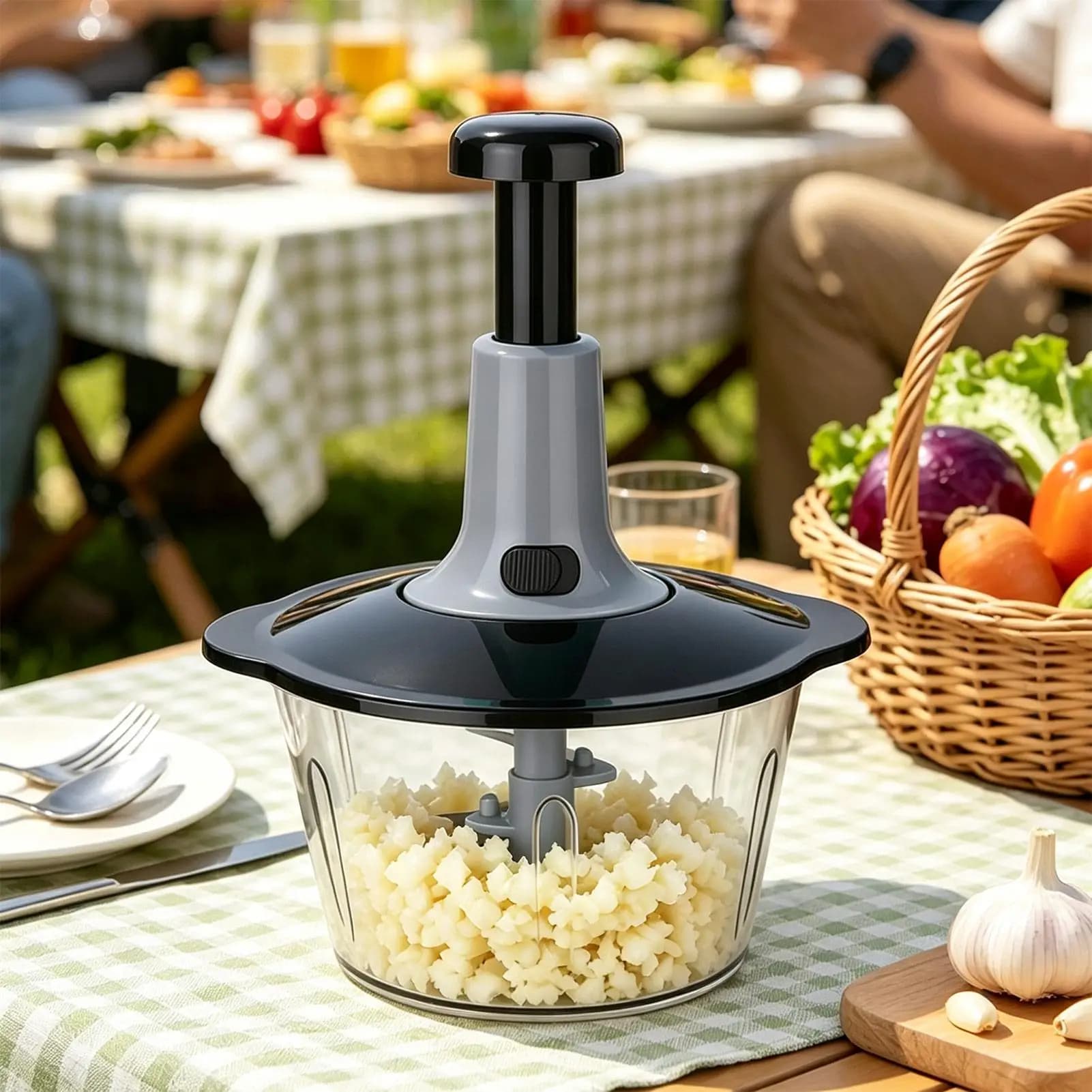 Manual Food Processor Chopper 2L