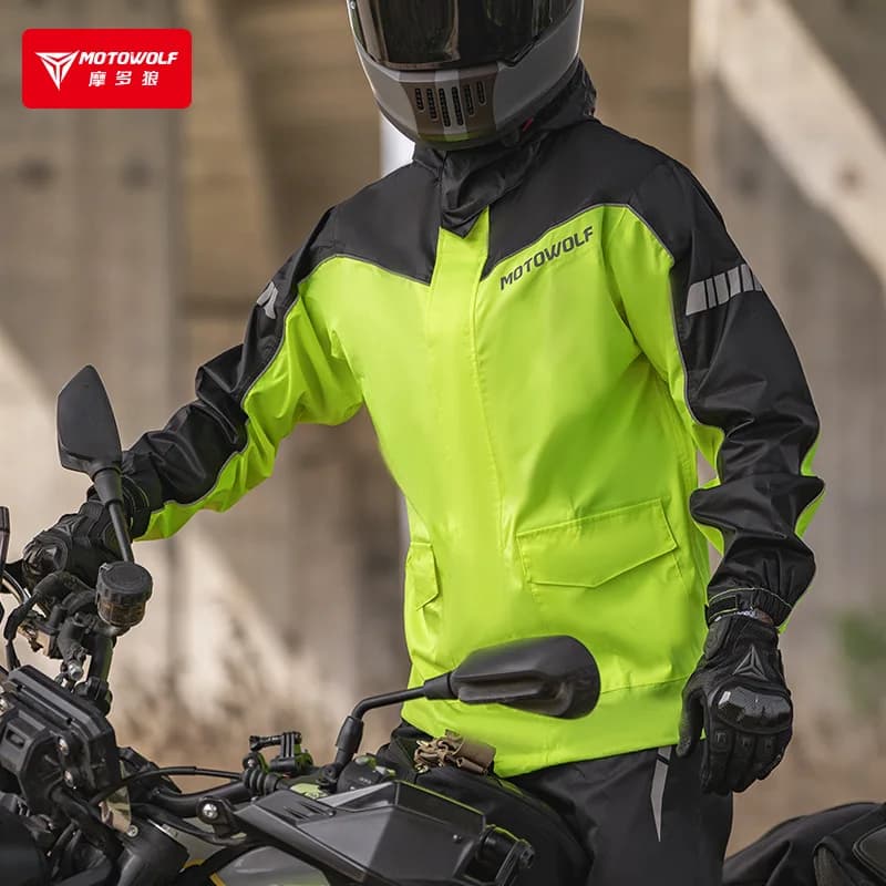 Motorcycle Split Waterproof Rainsuit with Accessories