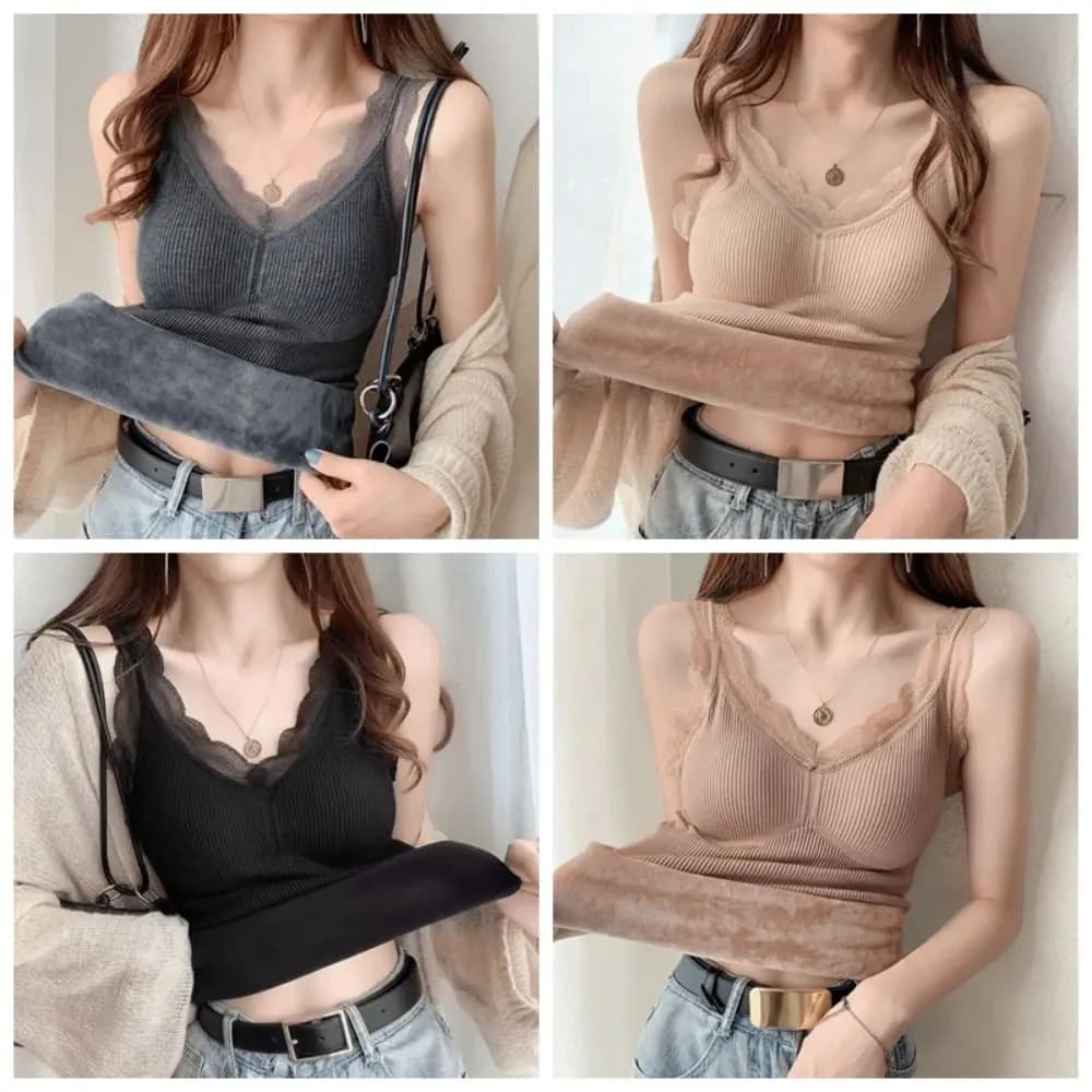 Thermal Seamless Plush Base Layer Vest