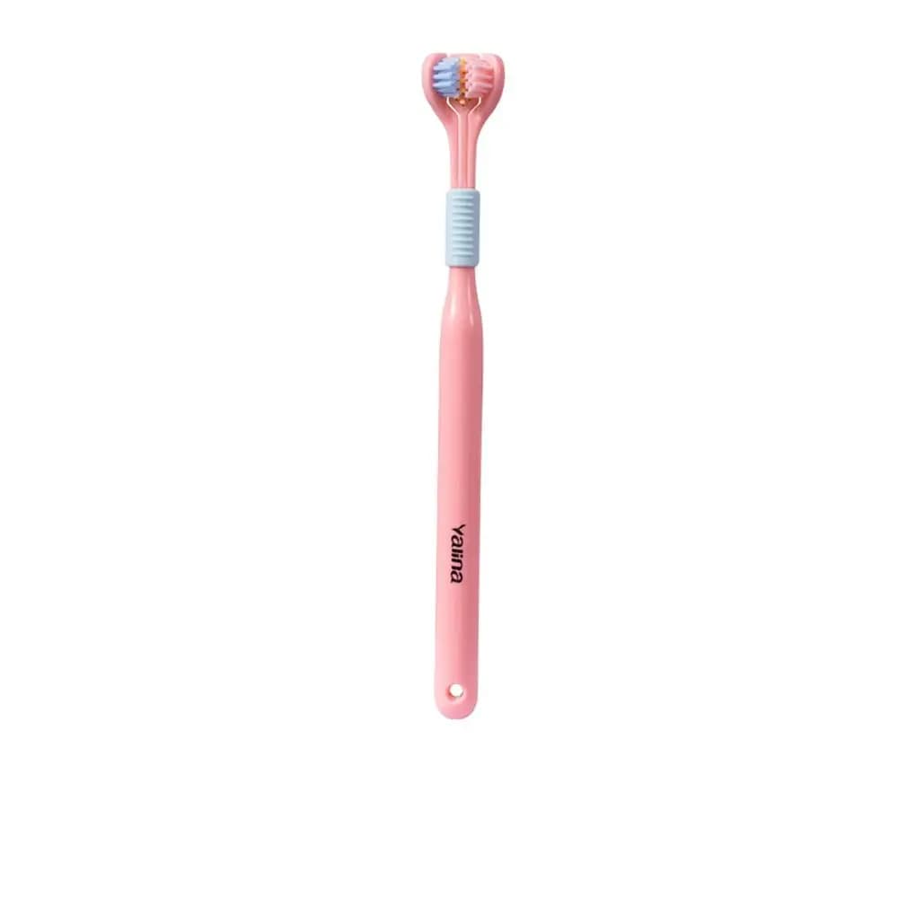 Three-Sided Soft Bristle Toothbrush