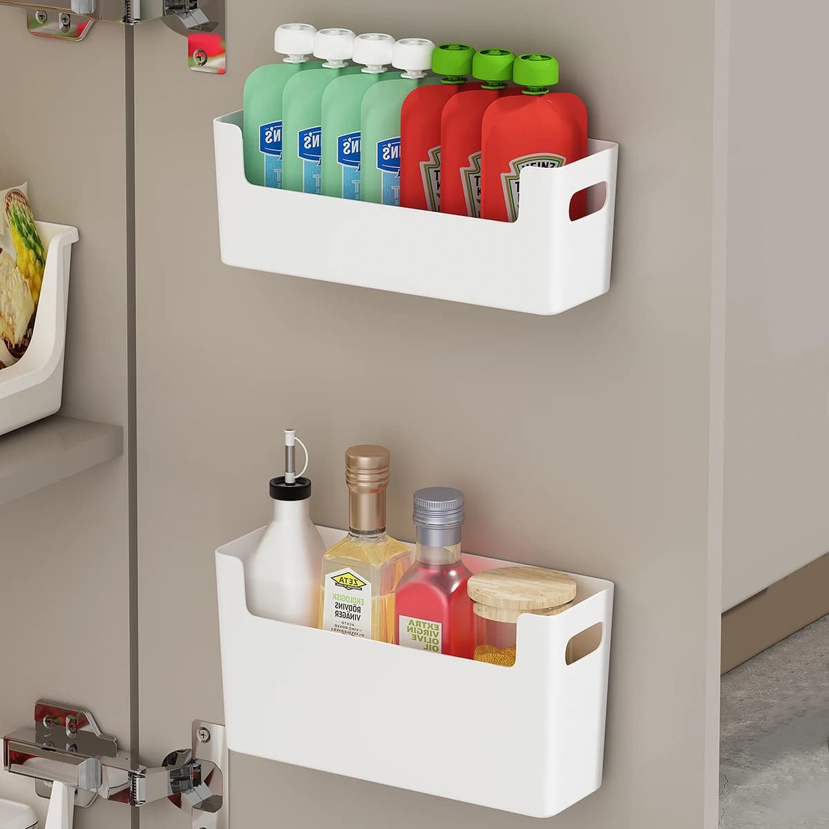 Wall-Mounted Storage Cabinet with Door Box