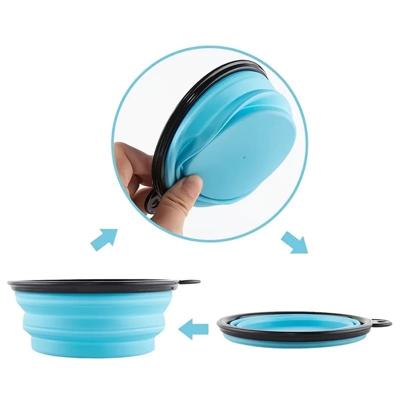 Collapsible Pet Food and Water Bowl