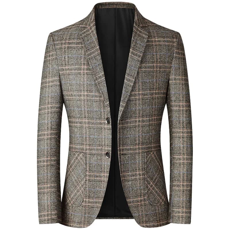 Men's Checked Blazer