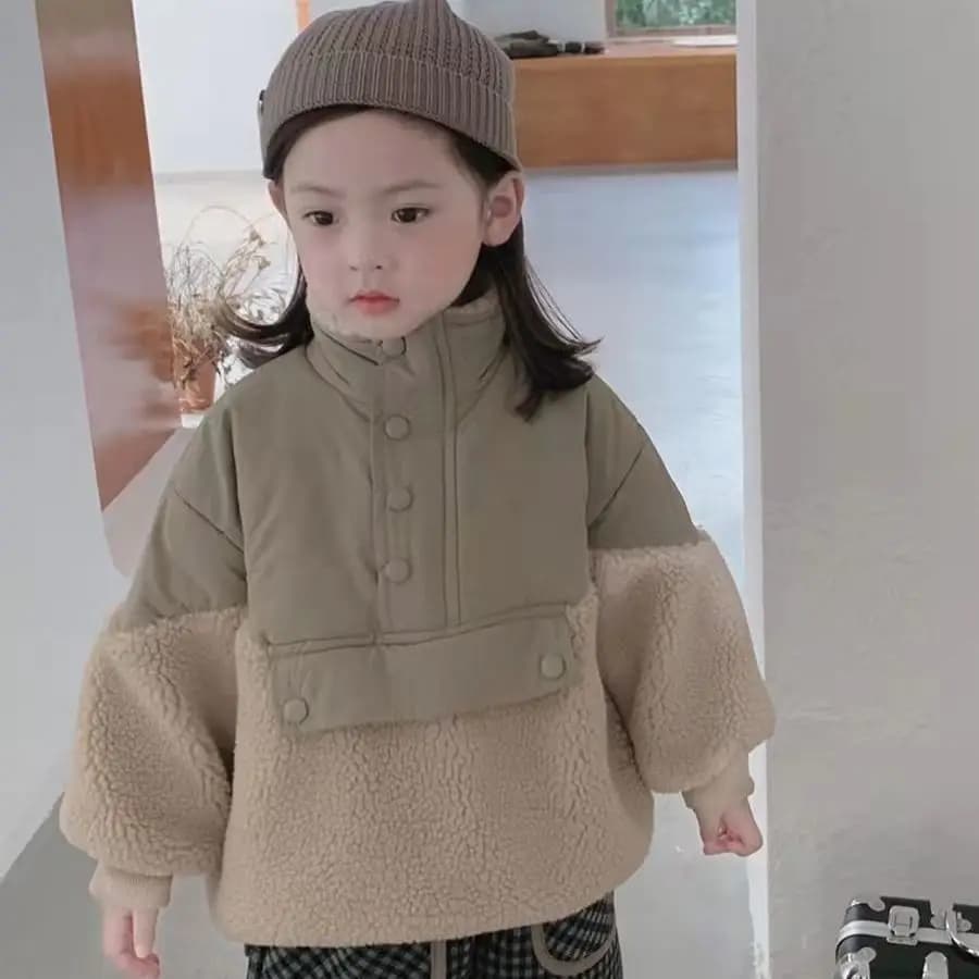 Girls Winter Cotton Parka Coat