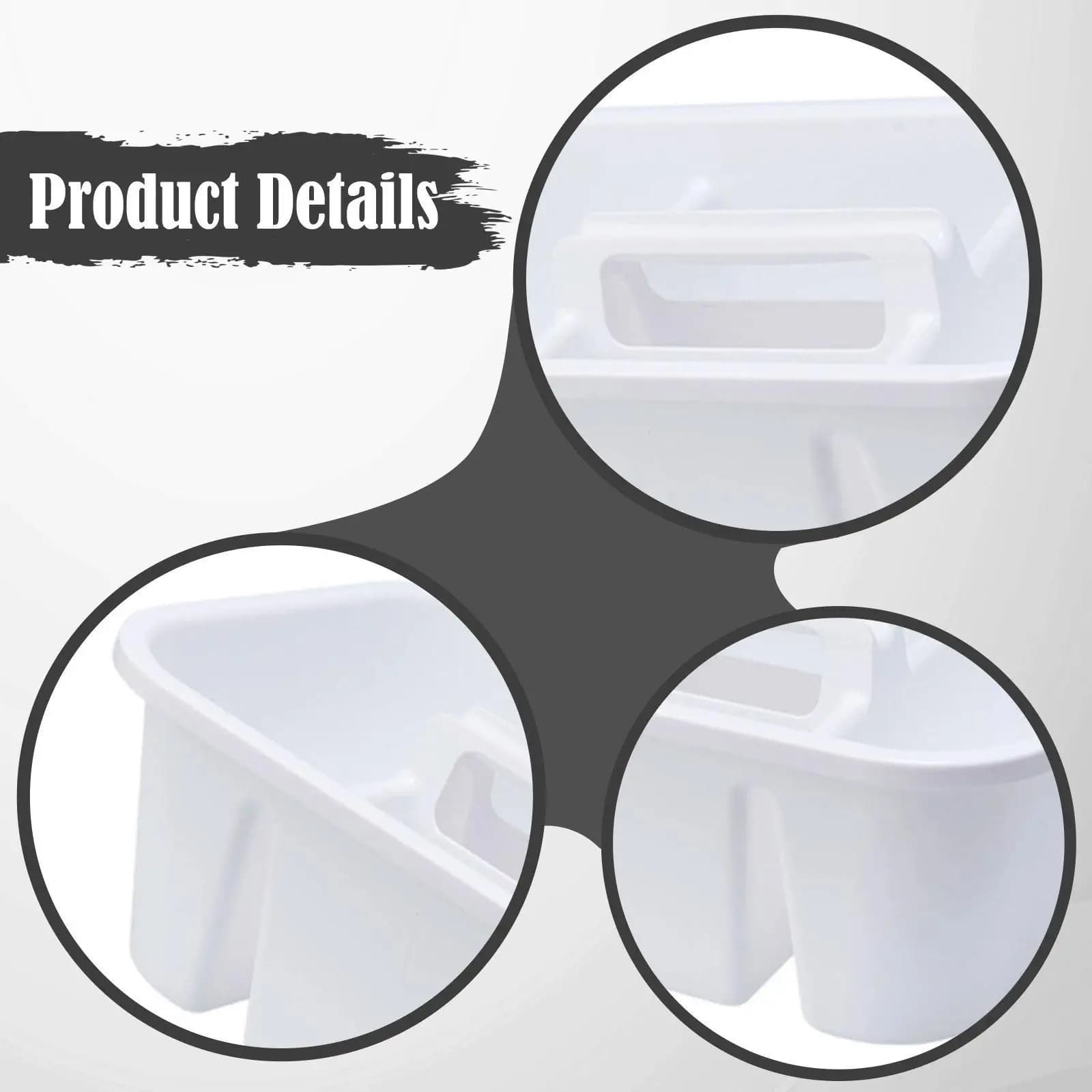 Cleaning Tool Organizer Home Use Multifunction Lightweight Easy to Carry & Store Sanitary Tool Holder Cleaning Cart Tools Holder