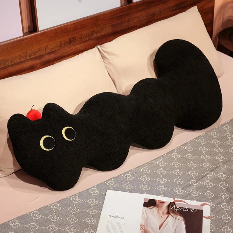 L-Shaped Plush Cat Bed Cushion