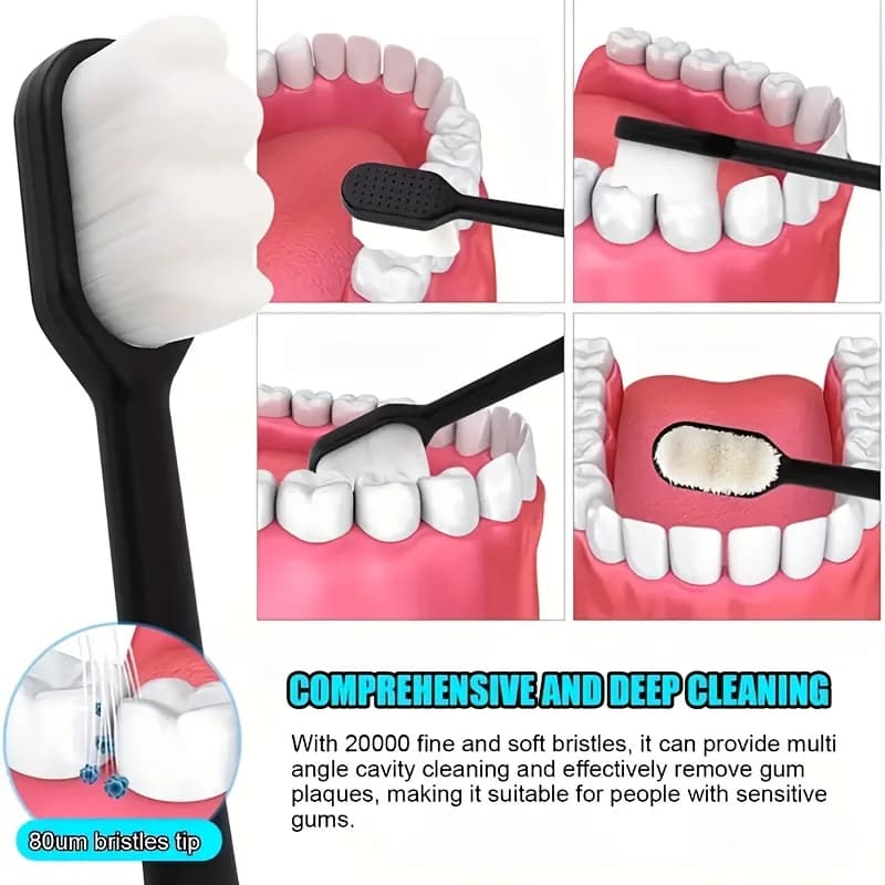 Soft Bristle Manual Toothbrush 3-Pack