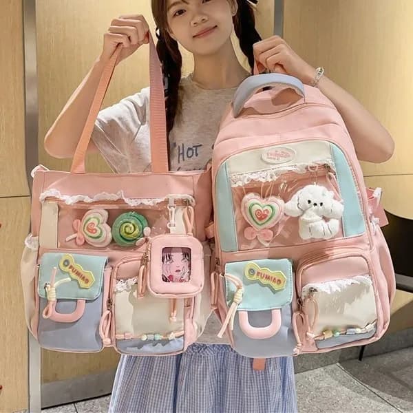 Backpack School Bag Girl Back Pack For Children Kid Child Teenager Female Class Schoolbag Primary Women Bagpack Teen Bookbag Kit
