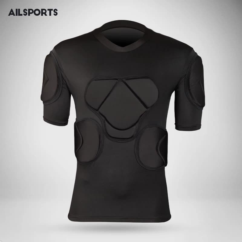 New Sports Safety Protection Thickened Gear Soccer Goalkeeper Jersey T-Shirt Outdoor Elbow Football Jerseys Vest Padded Protecto