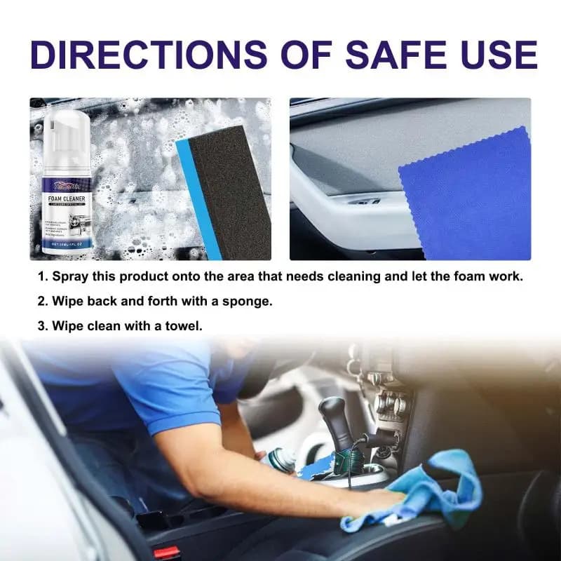 Car Interior Foam Cleaner