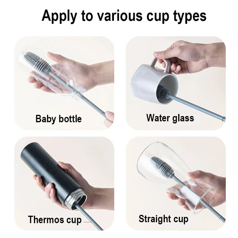 Baby Bottle Brush with 360 Rotating Head