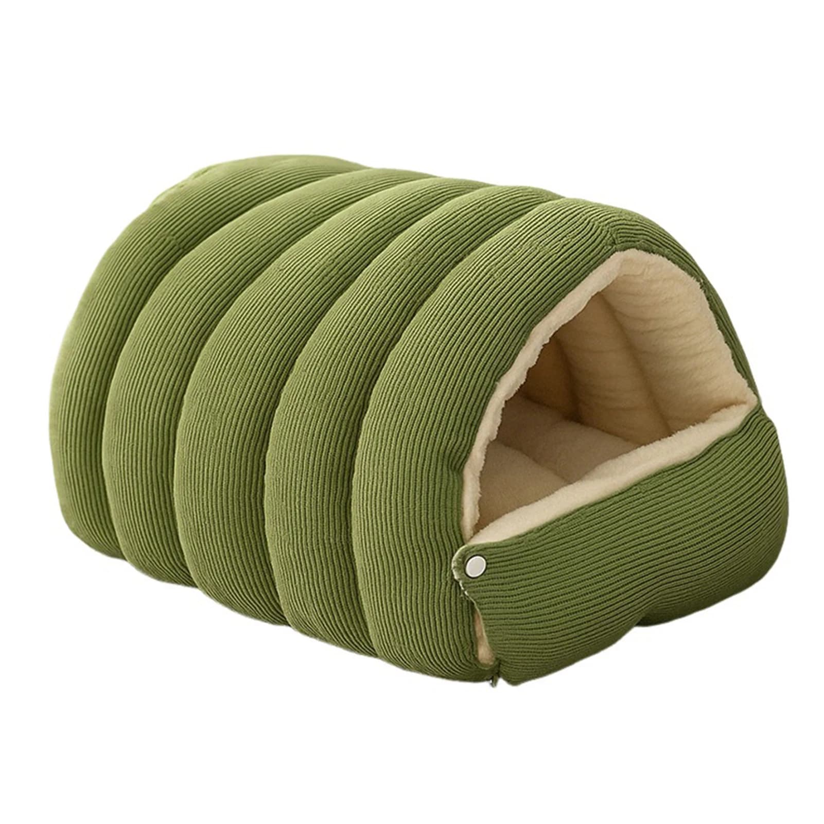 Removable Plush Pet Cave Bed