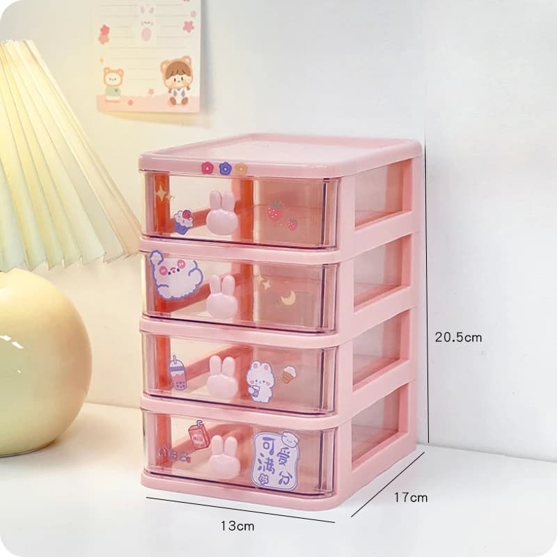 Desktop Storage Box Organizer with Drawers