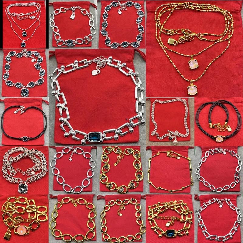 Crystal Pendant Necklace and Bracelet Set