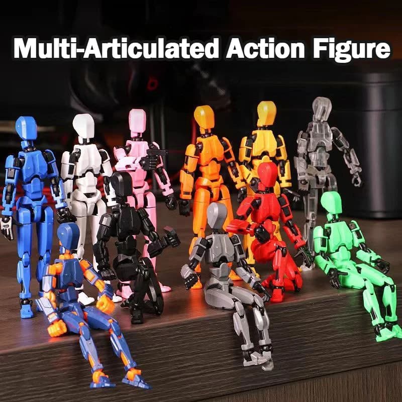 Multi-Jointed Action Figure with Accessories