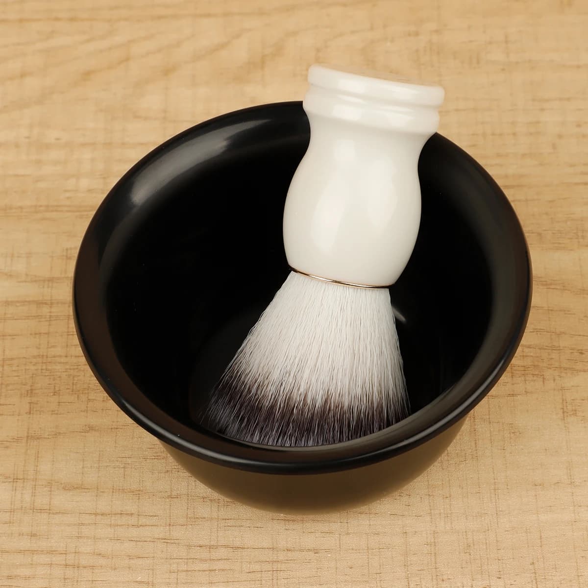 Beard Shaving Brush with Wooden Handle