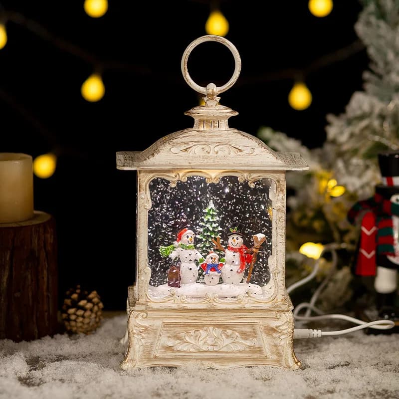 Crystal Ball Music Box Christmas Ornament