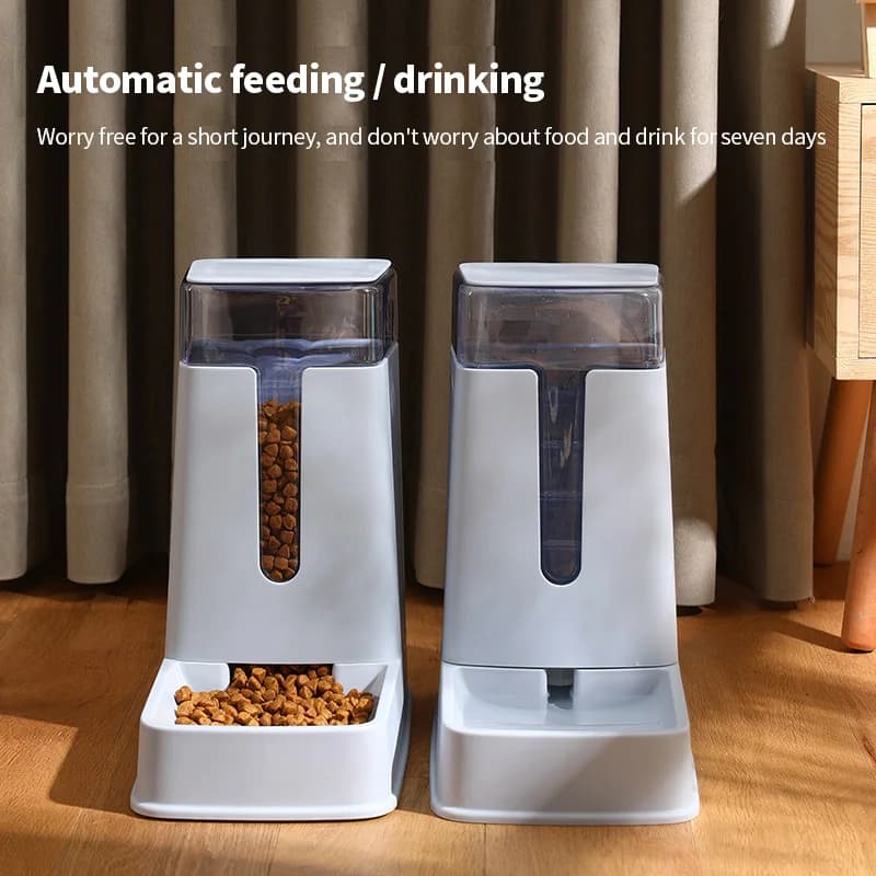 Auto Pet Food Feeder Dispenser Bowl