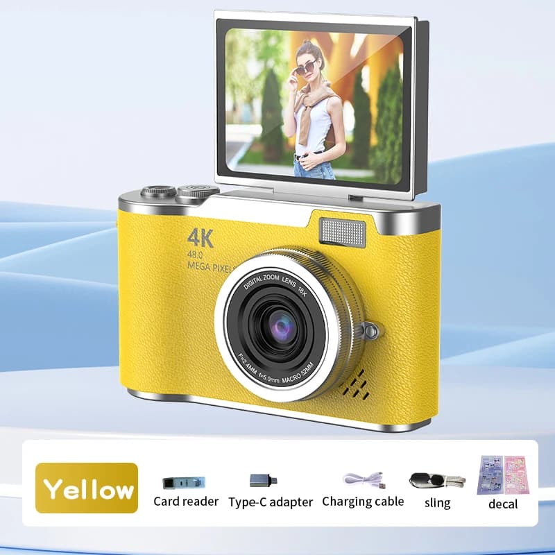 Kids Digital Camera with 8X Zoom and Flip Screen