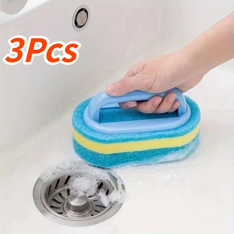 Sponge Cleaning Brush With Handle
