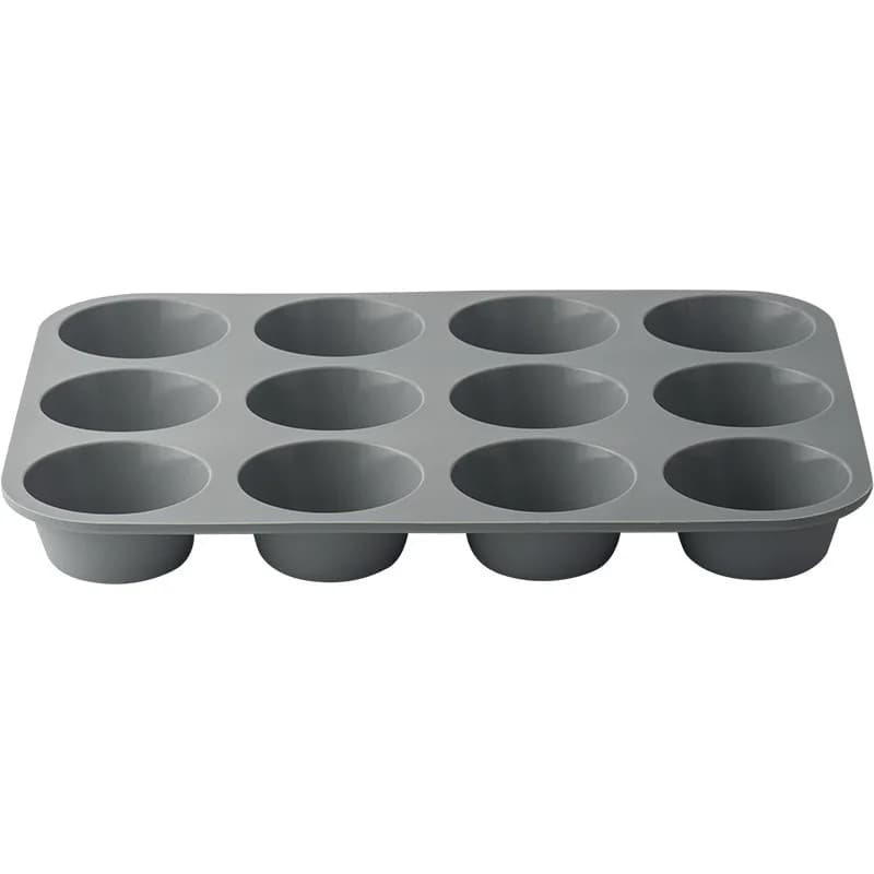 Silicone 12-Hole Baking Mold For Chocolate Cupcakes