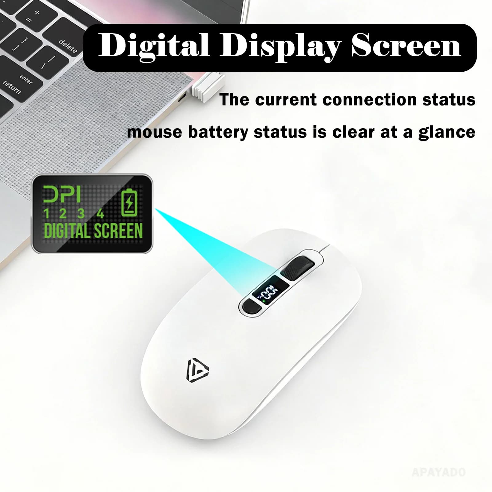 Wireless Silent Mouse with Dual Mode