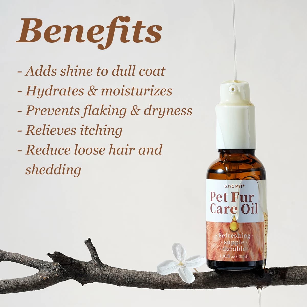 Plant-Based Leave-In Coat Conditioner for Dogs and Cats