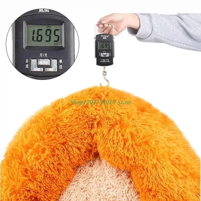Round Plush Pet Bed for Small Dogs and Cats