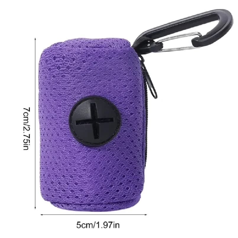 Portable Dog Poop Bag Holder Leash Attachment