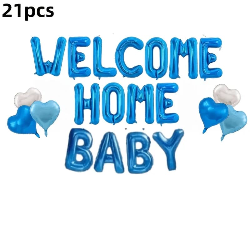 Gender Reveal Party Balloons Pink and Blue