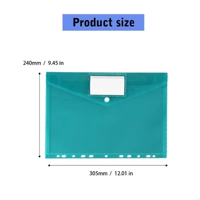 11-Hole File Folder with Label Pocket