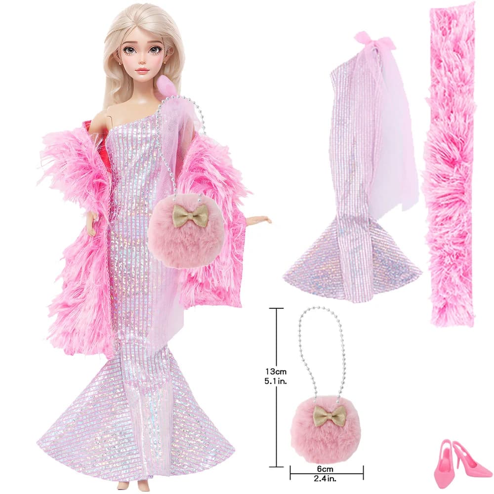 Doll Dress Outfit With Accessories