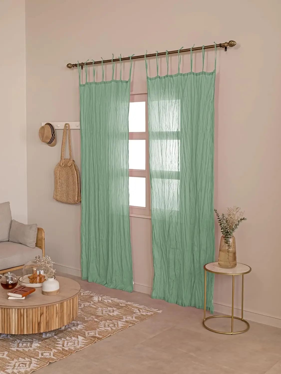 Cotton Sheer Curtain Panels