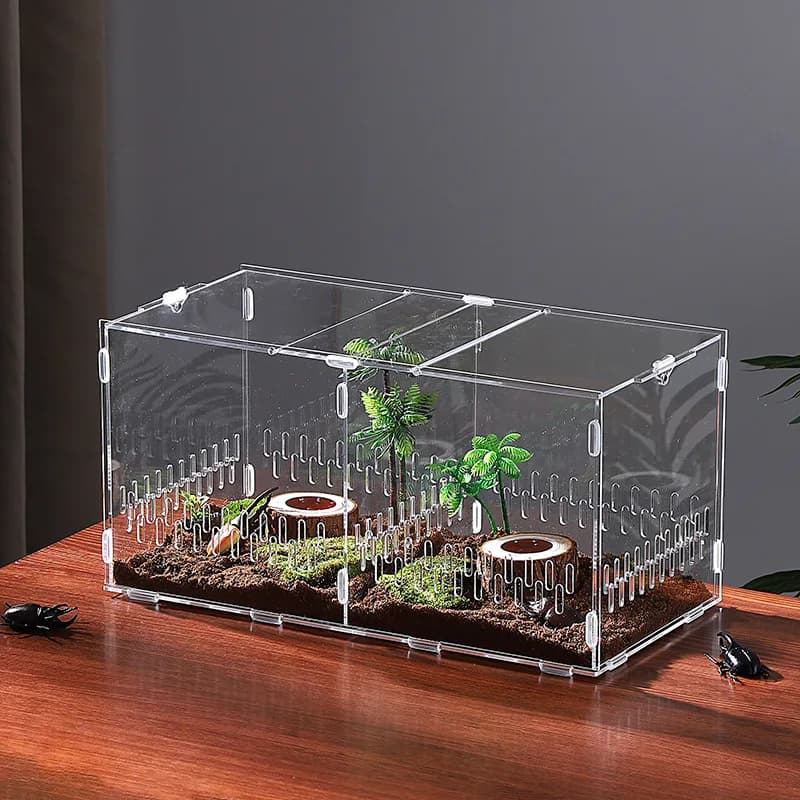 Acrylic Reptile Terrarium Breeding Tank