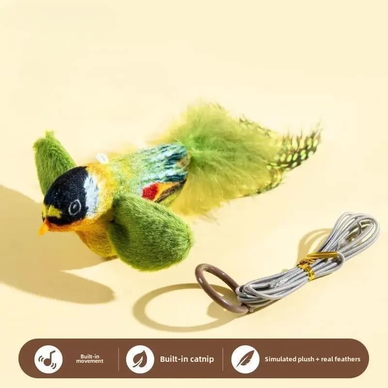 Interactive Bird Cat Toy With Catnip