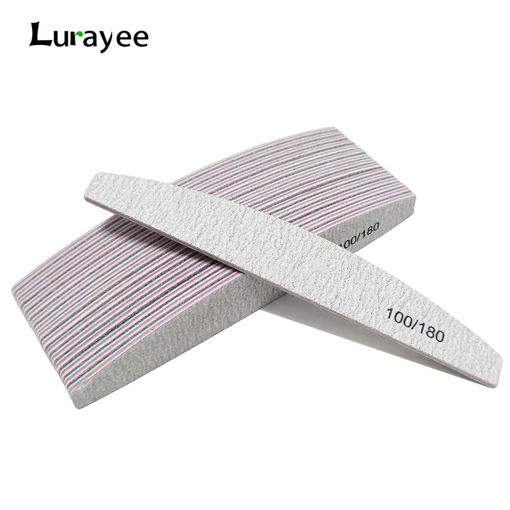 Half Moon Nail File Buffer 100/180 Grit