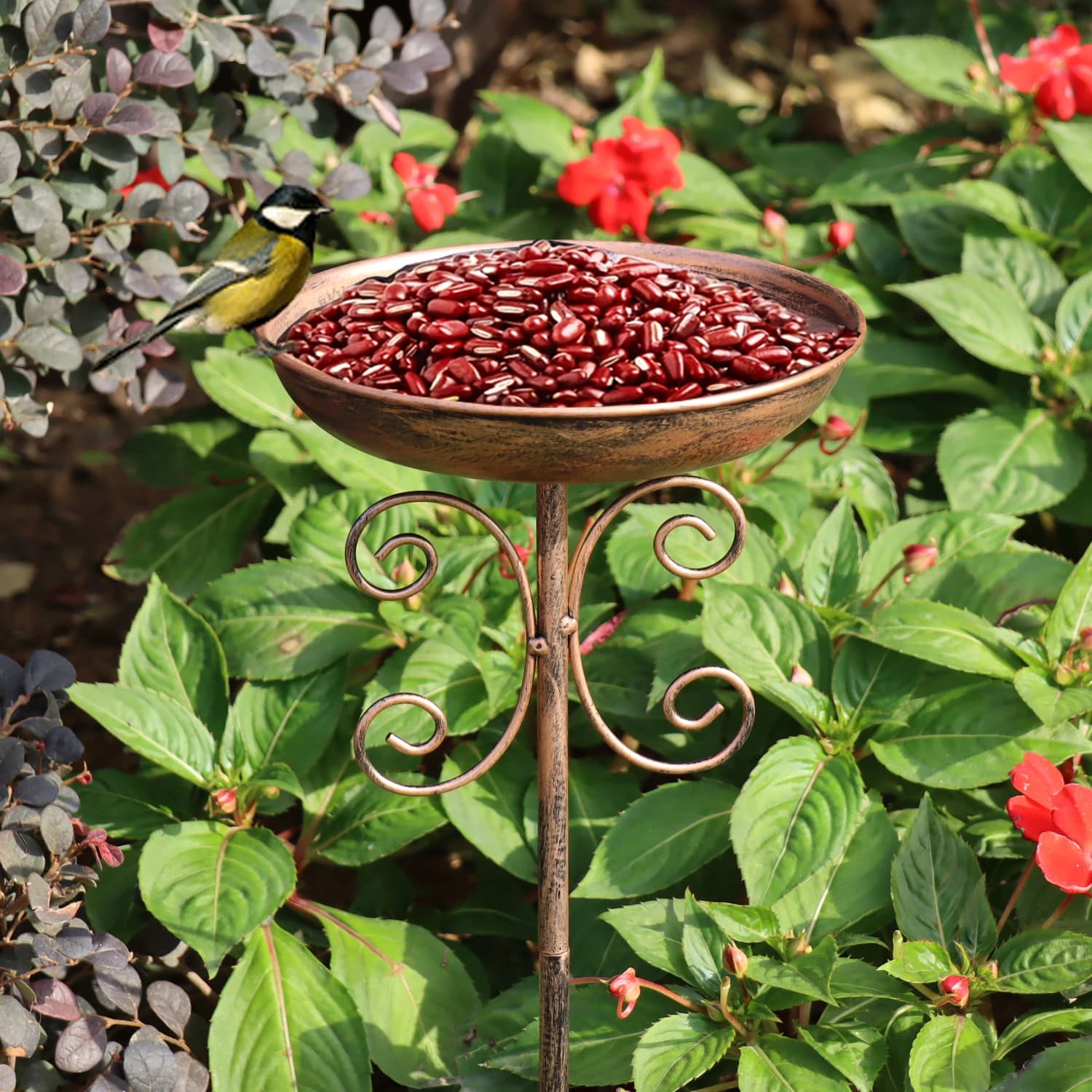 Copper Five-Legged Bird Waterer