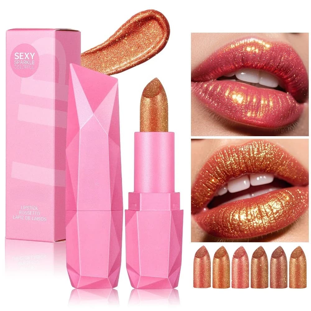Metallic Glitter Hydrating Lipstick