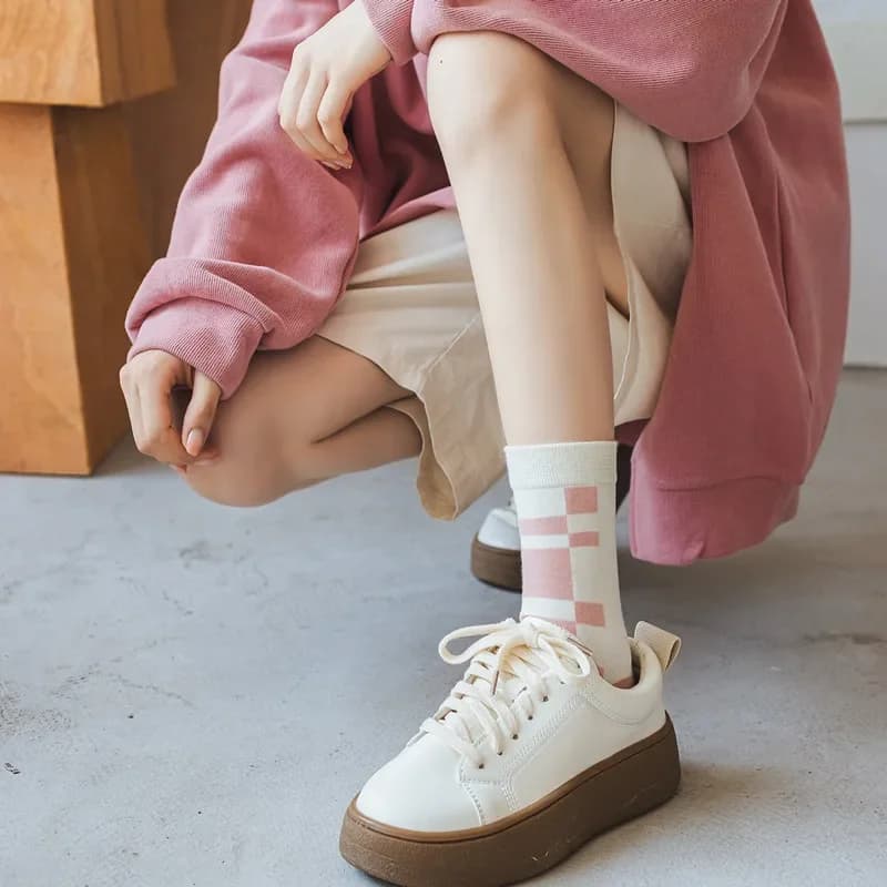 Cotton Five Finger Boot Socks Women