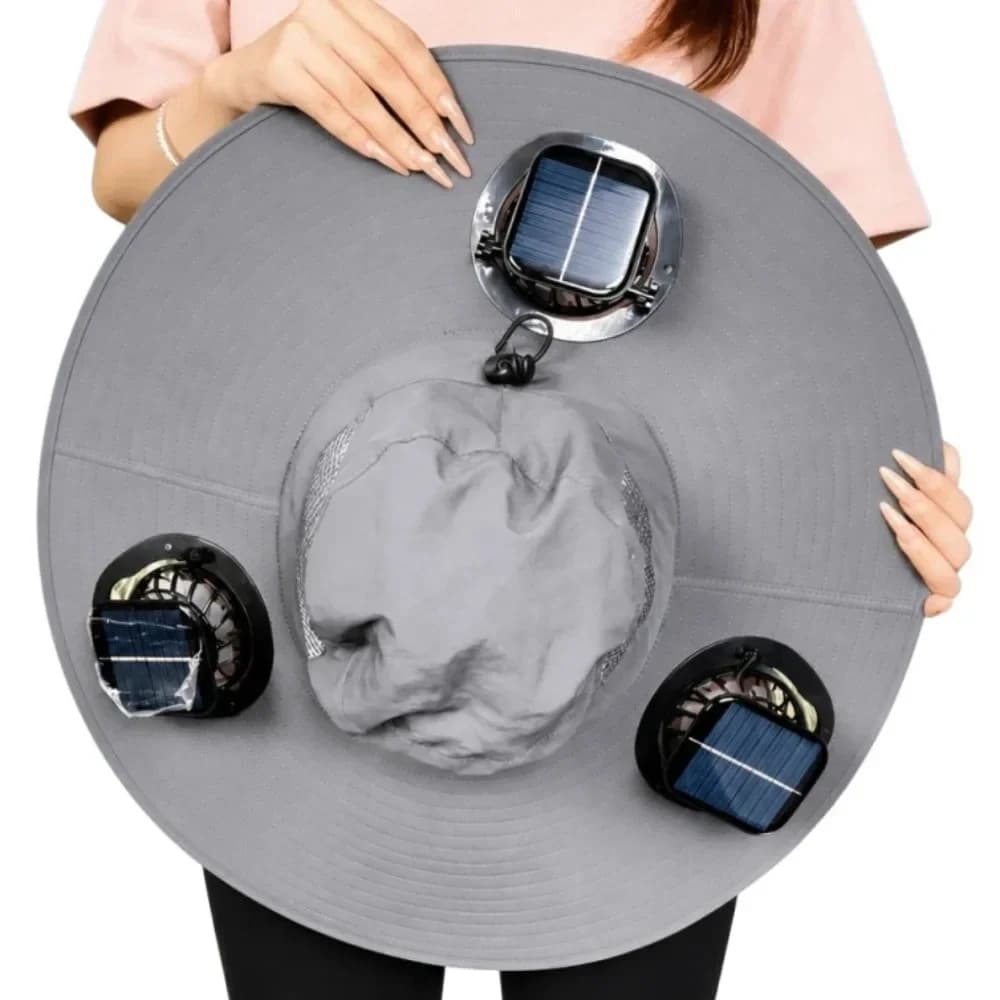 Solar Fan Hat with UV Protection