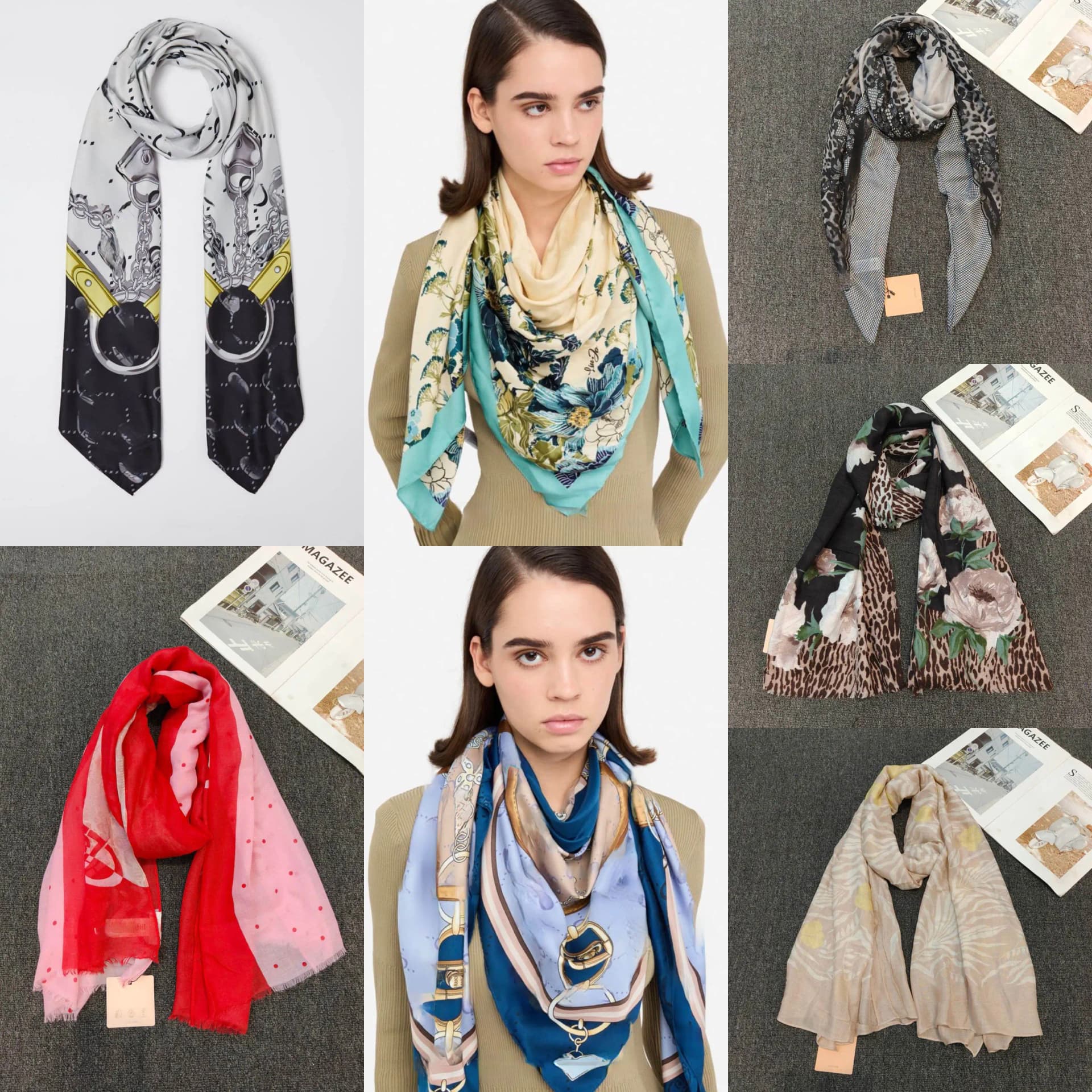 Printed Temperament Scarf Shawl