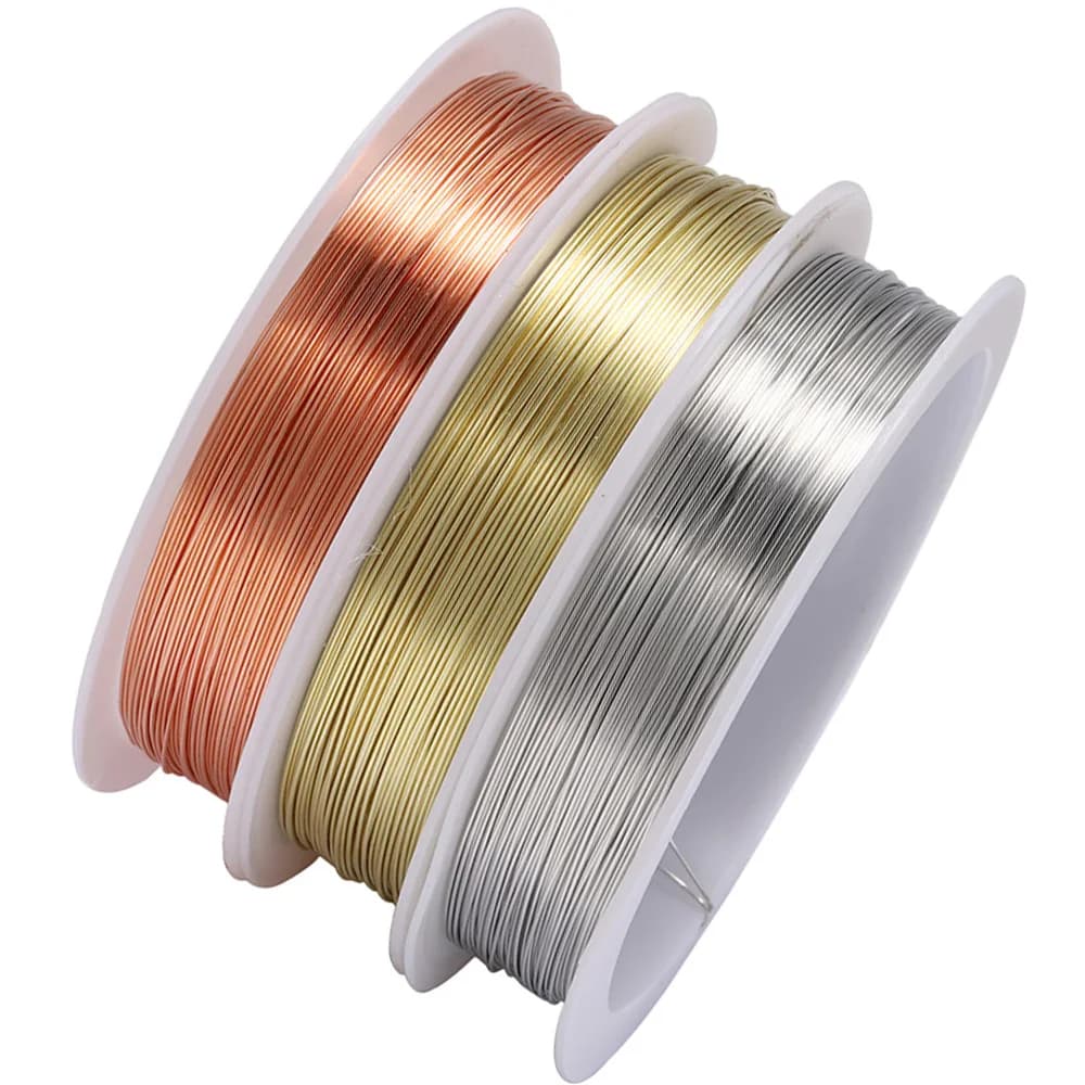 Copper Wire Beading Set, Multiple Gauges