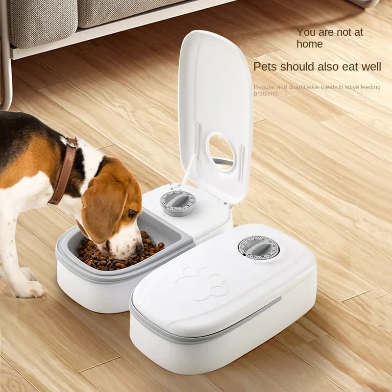 Automatic Pet Food Dispenser Bowl with Timer
