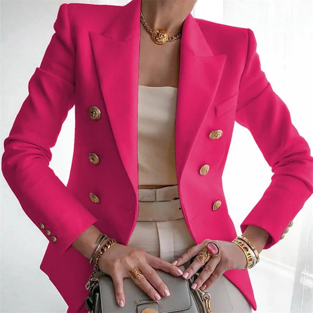 Women's Casual Long Sleeve Blazer Jacket