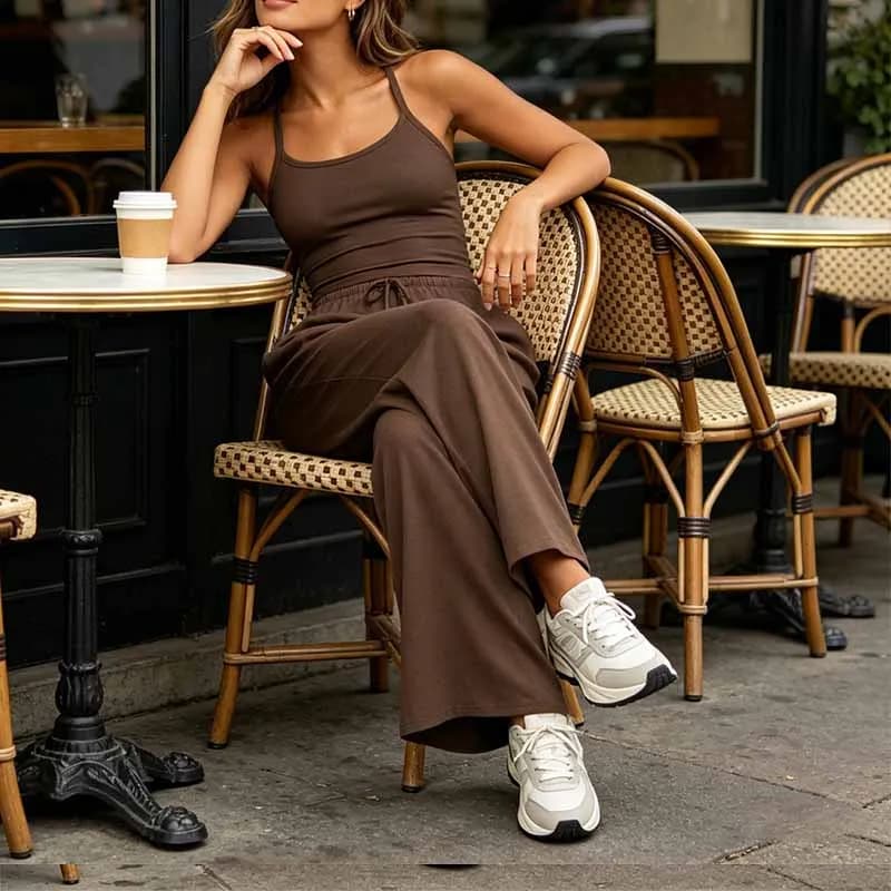 Women's Loose Yoga Pants with Drawstring Waist