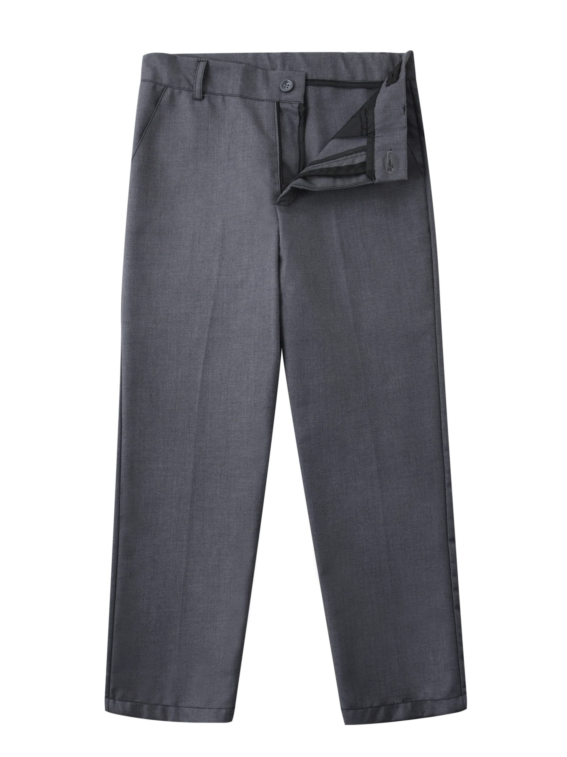 Boy Black Single Breasted School Uniform Pants
