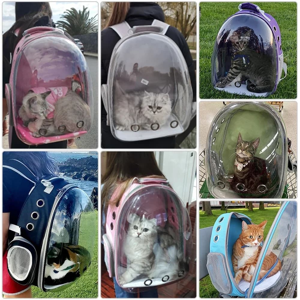 Pet Carrier Backpack Breathable Space Capsule Bag